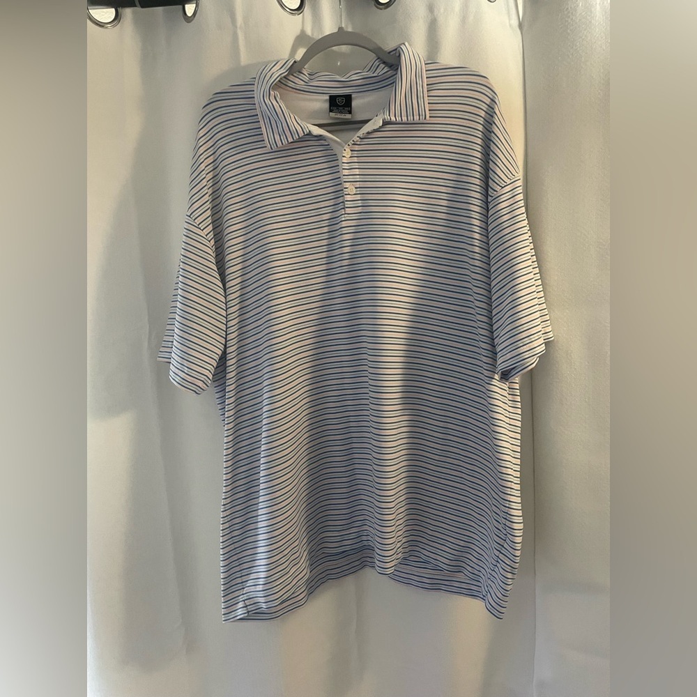 Men’s Nike Dry Fit Striped Polo Shirt XXL